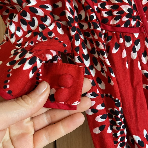 Vintage MNG cottony wrap dress - Picture 7 of 7